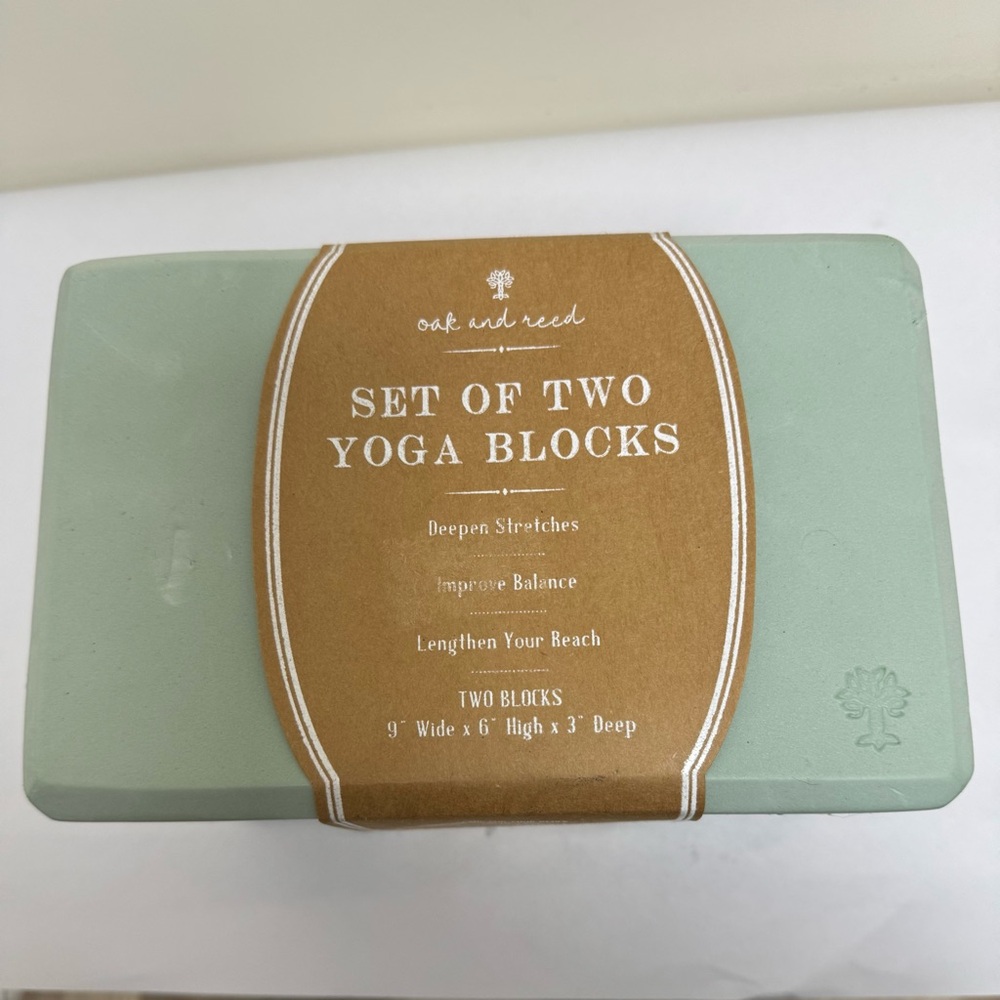 Green Yoga Blocks Set